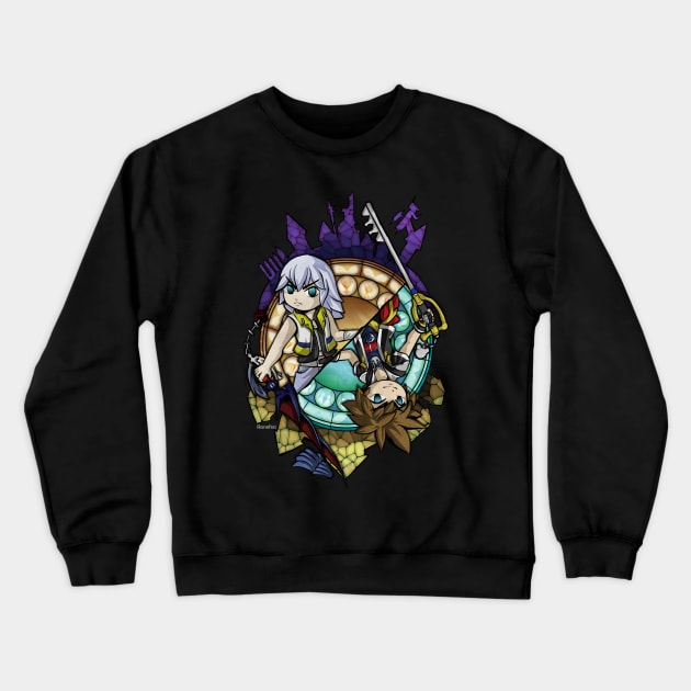 Kingdom Hearts II Riku and Sora (Riku) Crewneck Sweatshirt by Ranefea